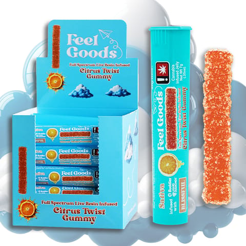 Citrus Twist 100mg Gummy Straw (SATIVA) (Feel Goods)