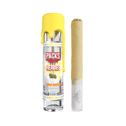 Banana Flambe 2.5g Hand Rolled Infused HEAVIES Pre-roll | Packs