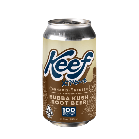 Keef Bubba Kush Rootbeer 100mg THC Infused Soda