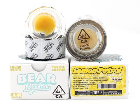 BEAR LABS - LIVE RESIN BUDDER - LEMON PETROL TIER 2 - 1G