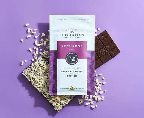 Recharge - Dark Chocolate - Crunch - Sativa - 1 Each