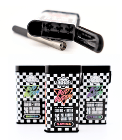 THC Supply Co. - 2G Sativa Pre-Ground Bud Buddy | Flower + One Hitter + Stash Box