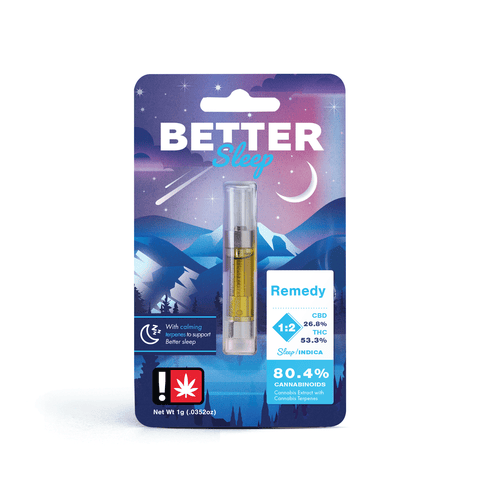 Sleep Remedy 1:2 CBD:THC 1G Cartridge (Better)