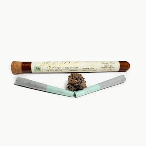 Ruby Farms | Sour Diesel "Hash Infused Doobies" | Preroll | 2pk | 1g