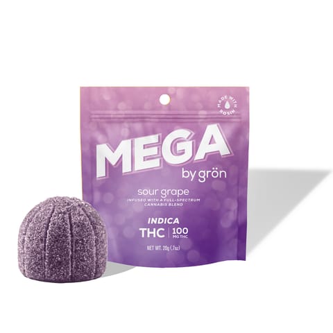 Gron Mega Pearls | Indica Sour Grape 100mg