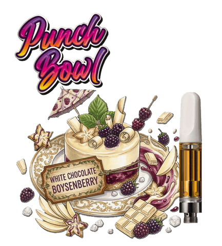 PUNCH BOWL | FLAVORED CARTRIDGE | WHITE CHOCOLATE BOYSENBERRY | HYBRID | 1 GRAM | 510 THREAD