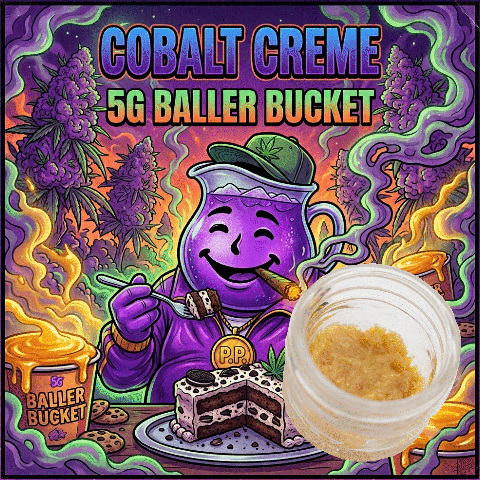 Live Rosin Baller Bucket - Cobalt Creme -