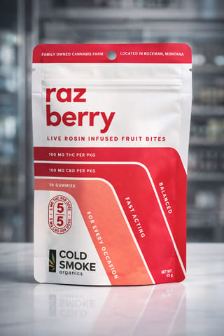 Cold Smoke Raspberry Gummies 5mg 20pk