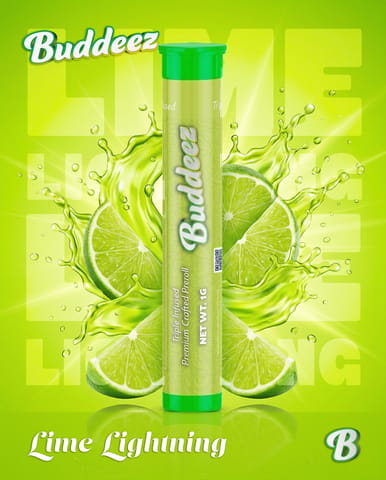 Lime Lighting  Buddeez Triple Infused Pre-Roll 1g