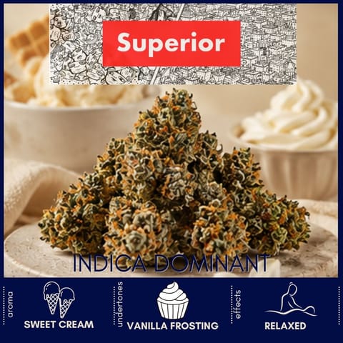 Frosted Gelato Flower by Superior | Golden Rookie