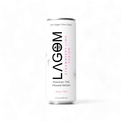 Lagom Strawberry Lime Infusion  THC Selzter 10 MG