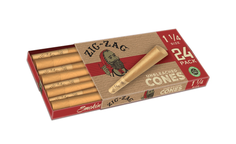 1 1/4 Unbleached Cones | 24 Pack