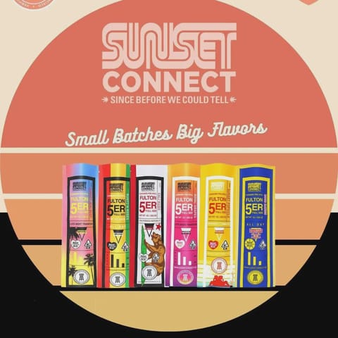 Sunset Connect | Runtz N Roses (H) |1g Indoor Preroll Joint