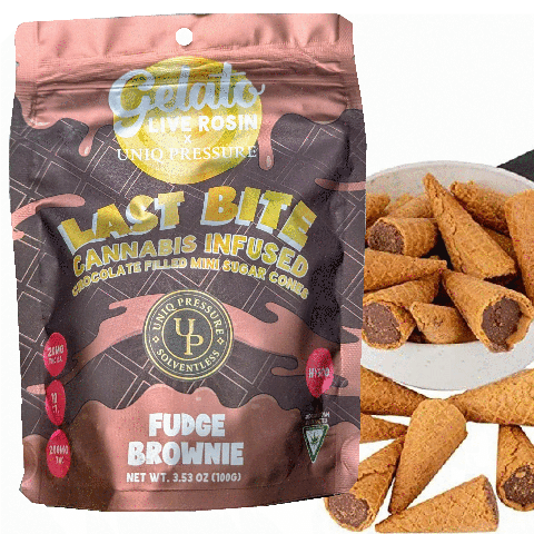 Hash Rosin Mini Cones - Last Bite - Fudge Brownie - Hybrid
