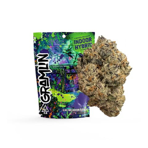GRAMLIN - INDOOR FLOWER - WHITE RUNTZ X GMO - 3.5G