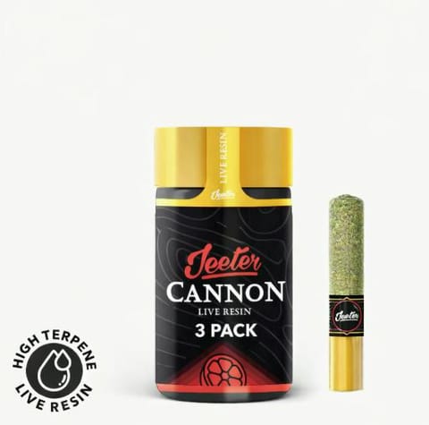 JEETER - INFUSED PREROLL MULTIPACK - CANNONS GODFATHER OG - 1.5G