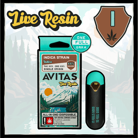 Peanut Butter & Jealous 1g Live Resin Disposable (Avitas)
