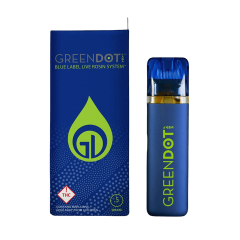 Green Dot Blue Label Live Rosin All In One | Belgium Blu 0.5g Rec