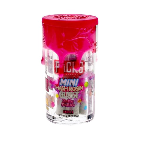 Packwoods Mini Bursts Rosin Infused Joints 5 Pack | Jelly Dulce 2.5g Rec