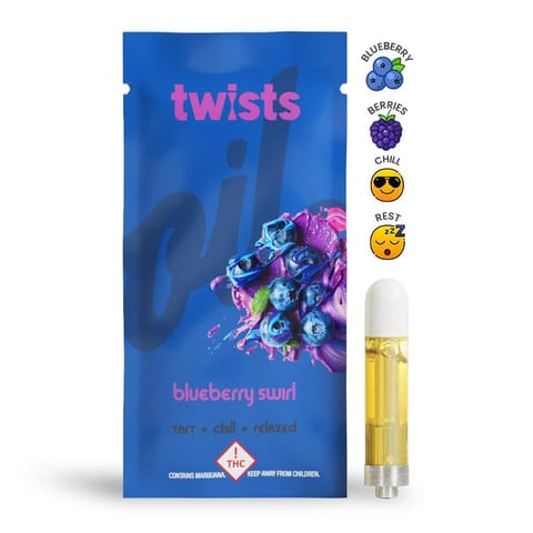 Oil Twists 1g (MED) - Blueberry Swirl