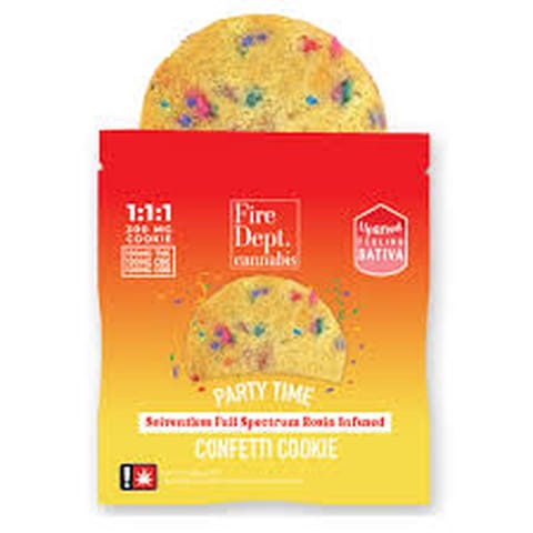 Party Time Cookie 1:1:1 THC/CBD/CBG 100mg (Fire dept)
