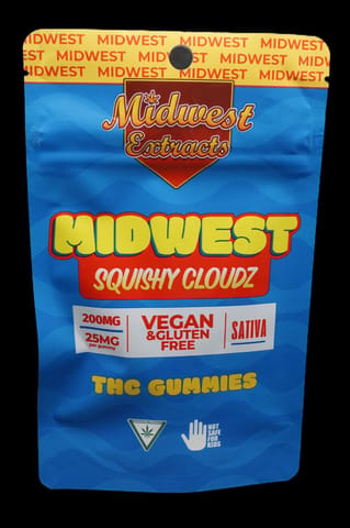 Midwest Extracts Squishy Cloudz 200mg Gummy 8pk EXP:03/28/27