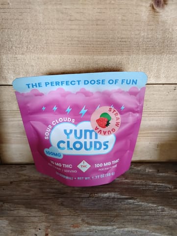 Yum Clouds Straw Guava 100 mg
