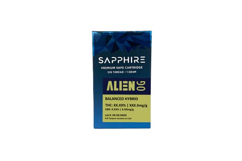 Sapphire - 1g Vape Cart - Alien OG