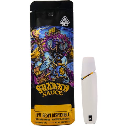 Shaman | Purple Churro (H) | 1g Live Resin All In One Disposable