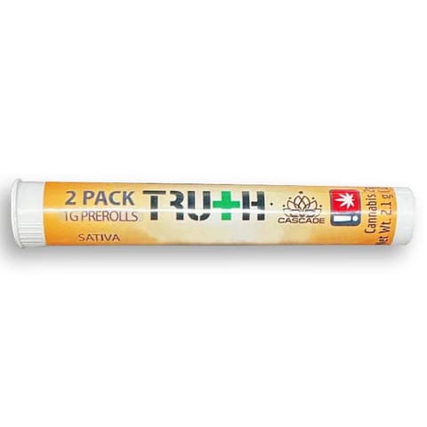 Truth Duo (2) 1G PreRolls Super Silver Haze (CVC)
