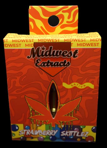 Midwest Extracts Strawberry Skittlez 1G Cart