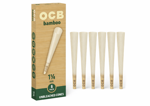 OCB - Bamboo 1 1/4 Paper Cones - 6-pack