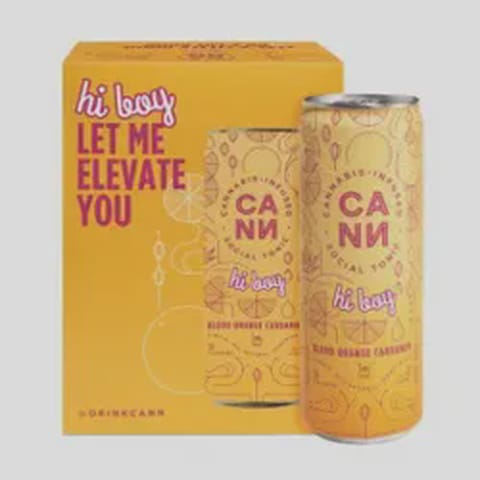 CANN | Blood Orange Cardamom | 5mg THC x 4 Infused Social Tonic Cans