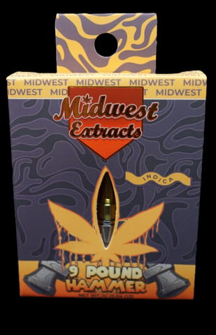 Midwest Extracts 9lb Hammer 1G Cart