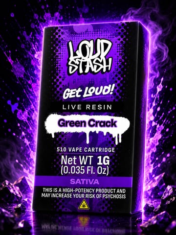 Loudstash | Green Crack | 1g Cartridge