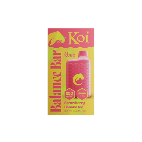 Koi Balance Bar CBD Vape 250MG Strawberry Banana Ice