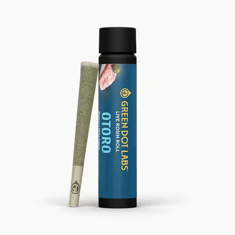 Green Dot | Dali x Otoro | H | Live Rosin Infused Pre-Roll | 1G