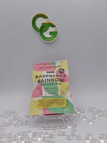 Raspberry Rainbow 50Mg Chocolate Covered Caramels 2 Piece SPSweets