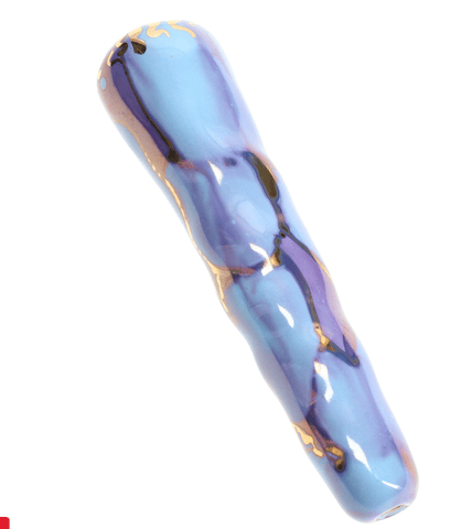 4" Ceramic Chunky Bat (Baby Blue)