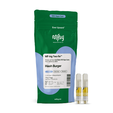 MFNY | Hash Burger | Live Resin 510 Cart Vape | 2pk | 0.5g