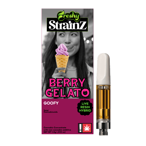 ENHANCED LIVE RESIN + MELTED DIAMONDS CARTRIDGE | BERRY GELATO | HYBRID | 1 GRAM | 510 THREAD