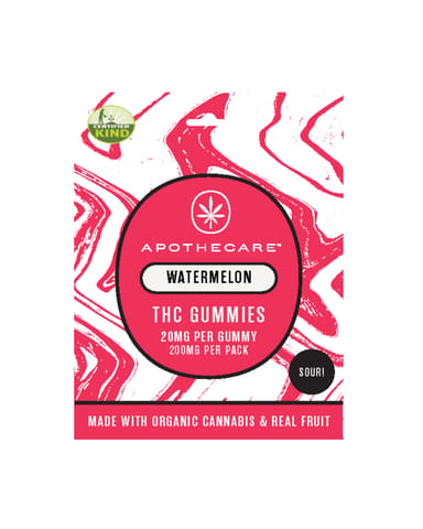 Apothecare Certified Organic Sour Watermelon Gummies
