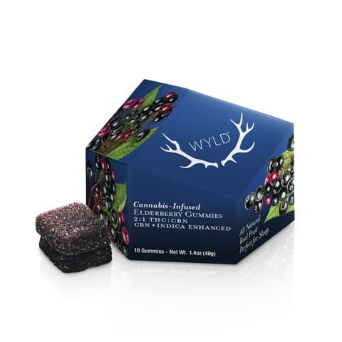 WYLD | Elderberry 2:1 THC:CBN | Gummies | 100mg | 10ct