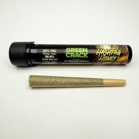 Hashtag Honey | Green Crack | Preroll | 1g