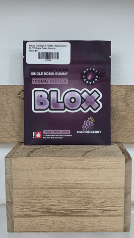 Happy Cabbage | 100MG | Marionberry BLOX Single Rosin Gummy
