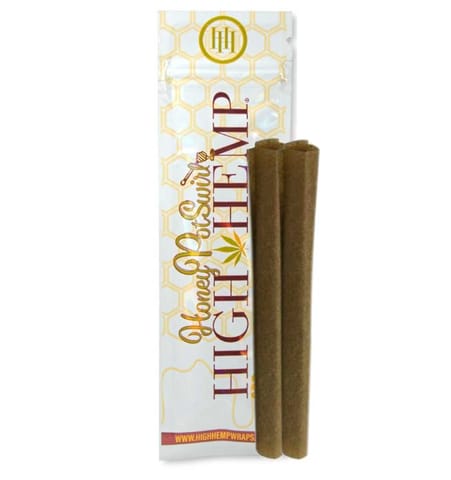 [ACC] HIGH HEMP | Organic Hemp Wraps | Honey Pot Swirl | 2pk