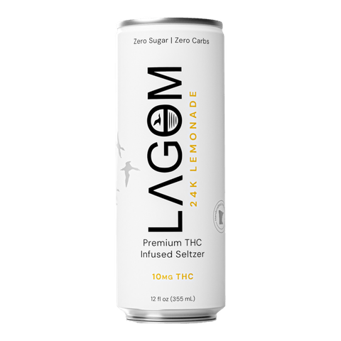 Lagom 24K Lemonade THC Seltzer 10 MG