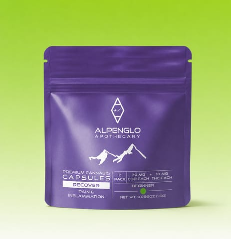 Alpenglo Capsule - Recover - 10mg/2pk