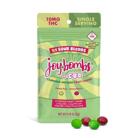 Sour Blends 1:1 CBD 20mg Joybombs (4pc)