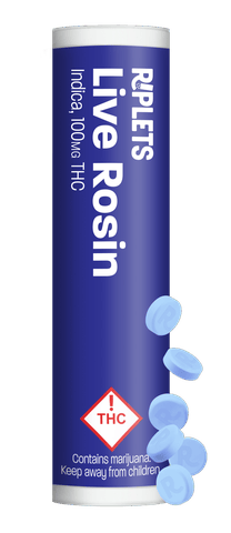 Ripple Riplets - Live Rosin Indica (100mg THC / Container)